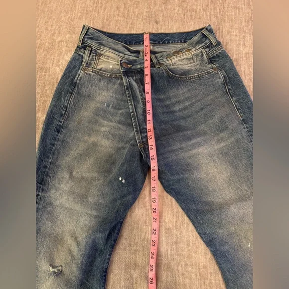 R13 crossover boyfriend jeans in Jasper - Picture 13 of 13